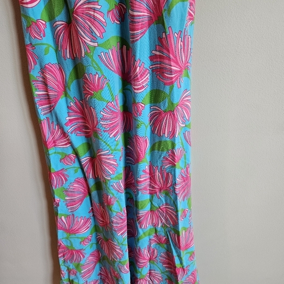 Lilly Pulitzer Turquoise Kissue Rare Jersey Knit Twist Knot Front Maxi Dress - Picture 3 of 10